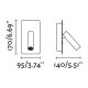 FARO 62116 - LED Kohtvalgusti seinale SUAU LED/3W/230V USB must