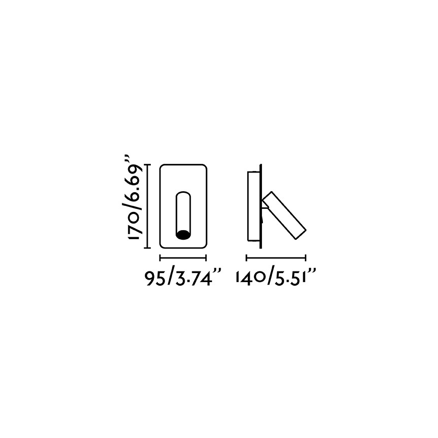 FARO 62120 - LED Kohtvalgusti seinale SUAU LED/3W/230V valge