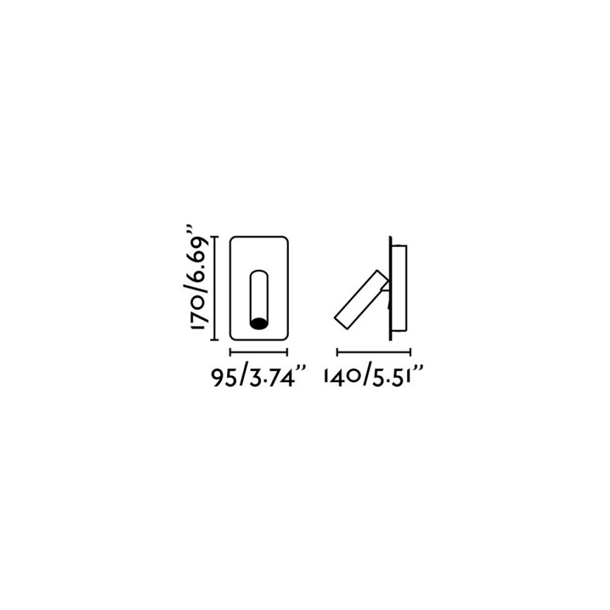 FARO 62128 - LED Kohtvalgusti seinale SUAU LED/3W/230V