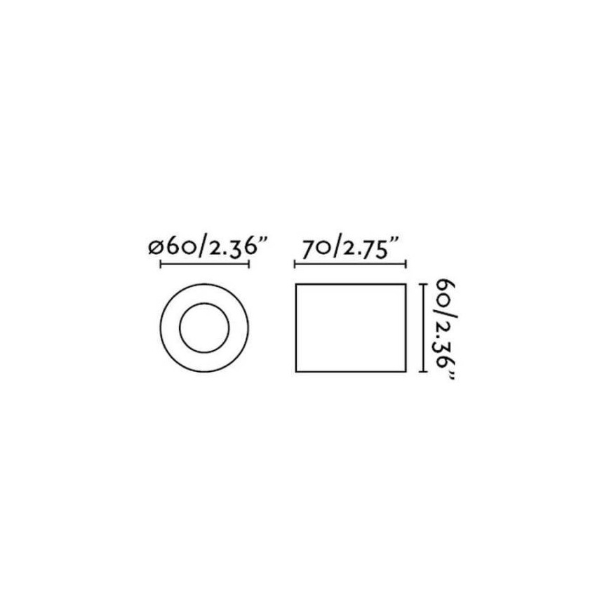 FARO 62151 - Seinavalgusti TEN 1xE27/20W/230V must