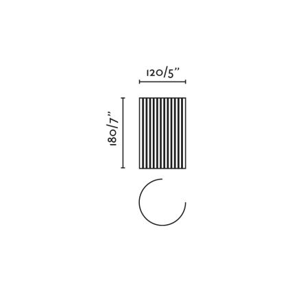 FARO 63435 - Seinavalgusti TRAMA 1xE14/7W/230V valge