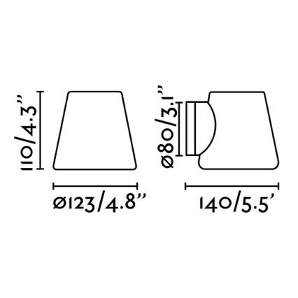 FARO 63510 - Seinavalgusti vannituppa BIANCA 1xG9/6W/230V IP44