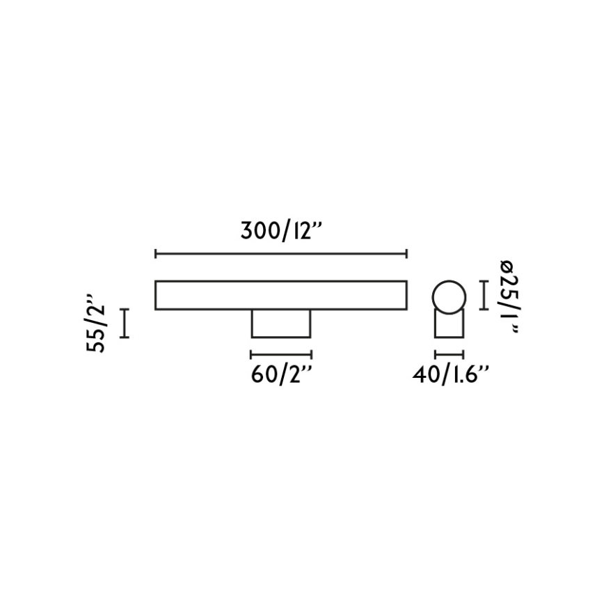 FARO 63547 - LED Peeglivalgustus vannituppa CALMA LED/5W/230V IP44 must