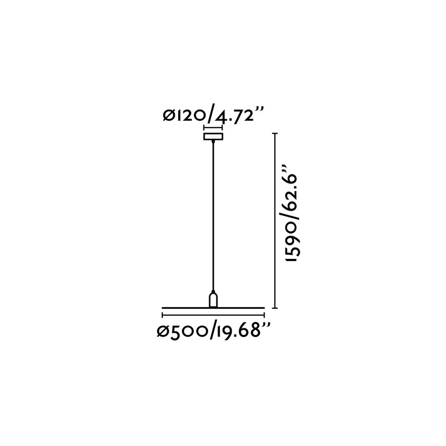 FARO 68145 - Lühter PLAT 1xE27/60W/230V