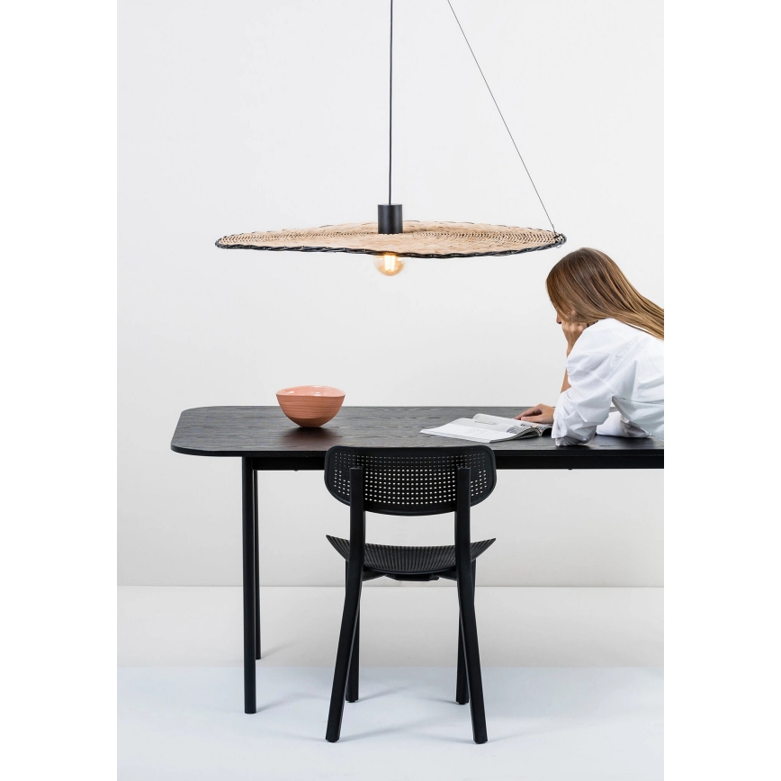 FARO 68590-70 - Lühter COSTAS 1xE27/15W/230V d. 100 cm must/punutud