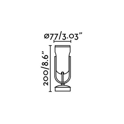 FARO 70035 - LED Väli seinavalgusti SLOT-1 LED/14W/230V IP65 3000K