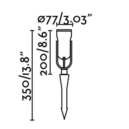 FARO 70037 - LED Välivalgusti SLOT-35 LED/14W/230V IP65 3000K