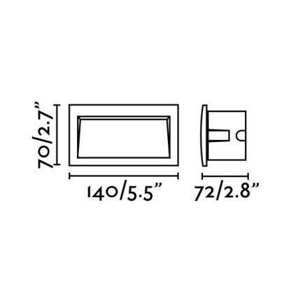 FARO 70147 - LED välistingimustesse süvistatav valgusti SEDNA-2 LED/3W/230V IP65