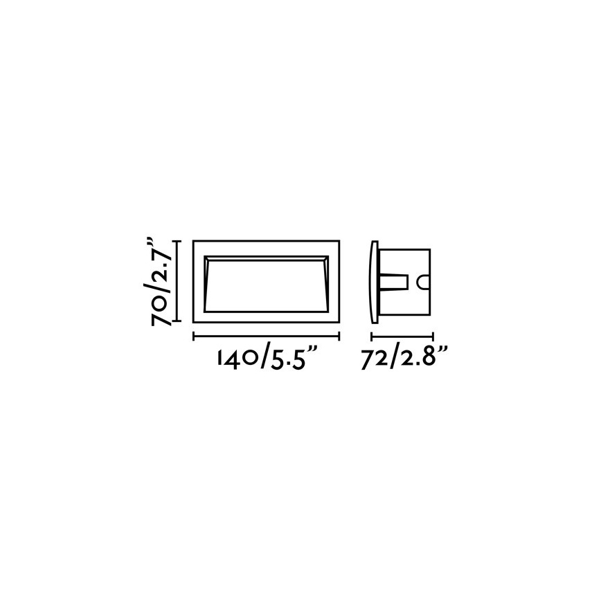 FARO 70147 - LED välistingimustesse süvistatav valgusti SEDNA-2 LED/3W/230V IP65