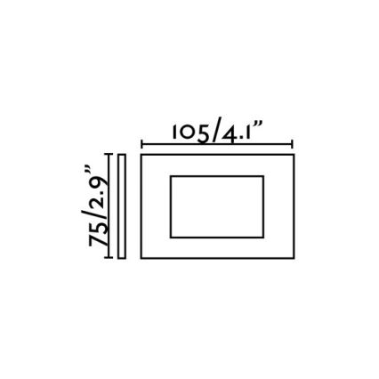 FARO 70163 - Süvistatav LED valgusti õue SPARK-1 LED/5W/230V IP65