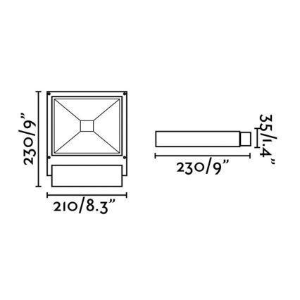 FARO 70261 - LED Prožektor KARL LED/12W/230V IP65