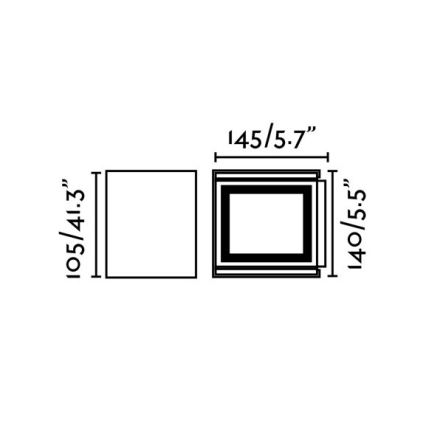 FARO 70270 - LED Väli seinavalgusti OLAN 2xLED/3W/230V IP54