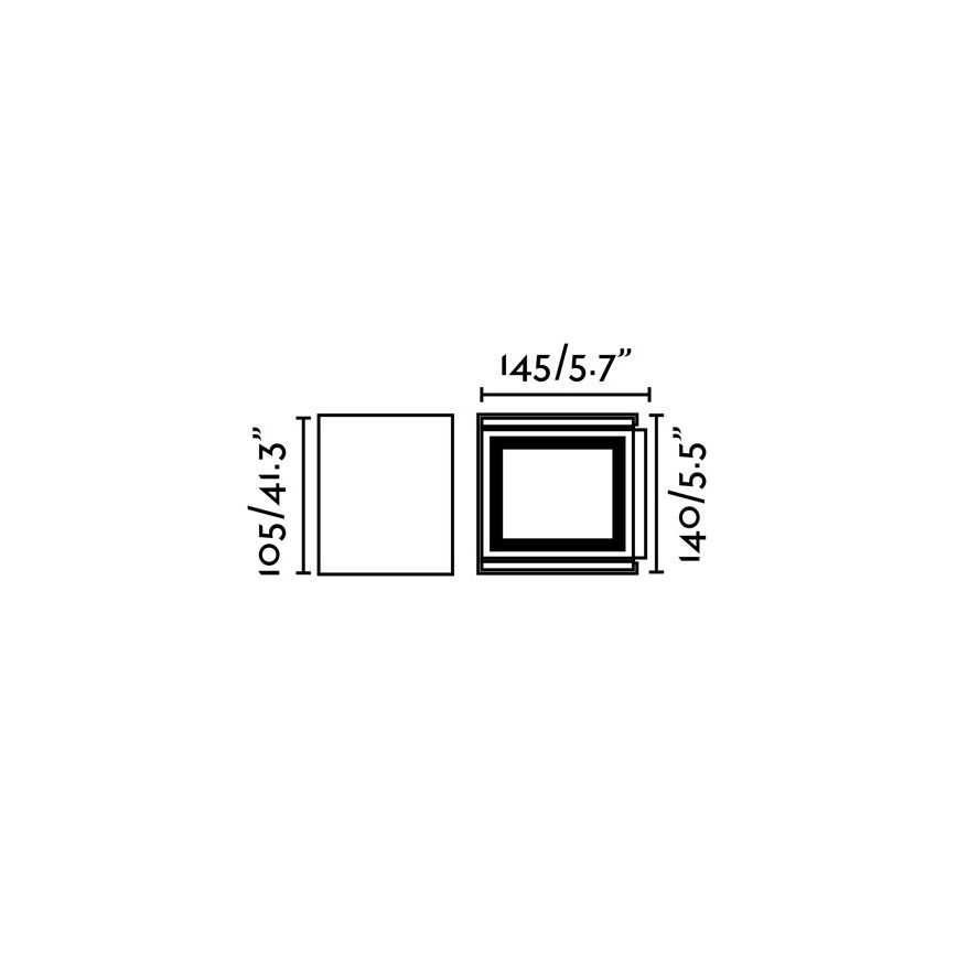 FARO 70270 - LED Väli seinavalgusti OLAN 2xLED/3W/230V IP54
