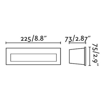 FARO 70271 - NAT LED süvistatav välisvalgusti, 8W, 230V, IP65, valge