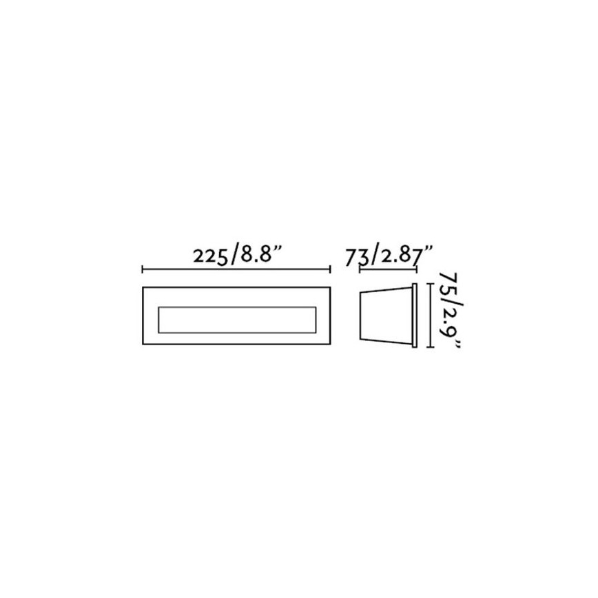 FARO 70271 - NAT LED süvistatav välisvalgusti, 8W, 230V, IP65, valge