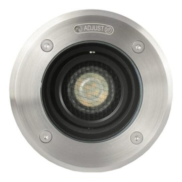 FARO 70310 - GEISER läbitav maapinnavalgusti välistingimustesse 1xGU10/8W/230V IK08 IP67, roostevabast terasest
