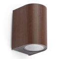 FARO 70324 - Välisseinale mõeldud seinavalgusti ESTELA 1xGU10/5W/230V IP65 pruun