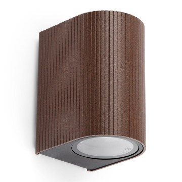 FARO 70324 - Välisseinale mõeldud seinavalgusti ESTELA 1xGU10/5W/230V IP65 pruun