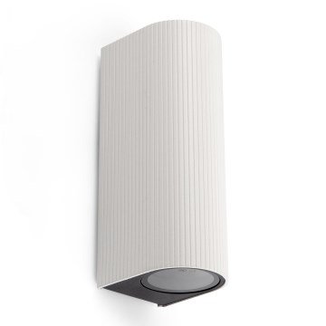 FARO 70328 - Seinale paigaldatav välisvalgusti ESTELA 2xGU10/5W/230V IP65 valge