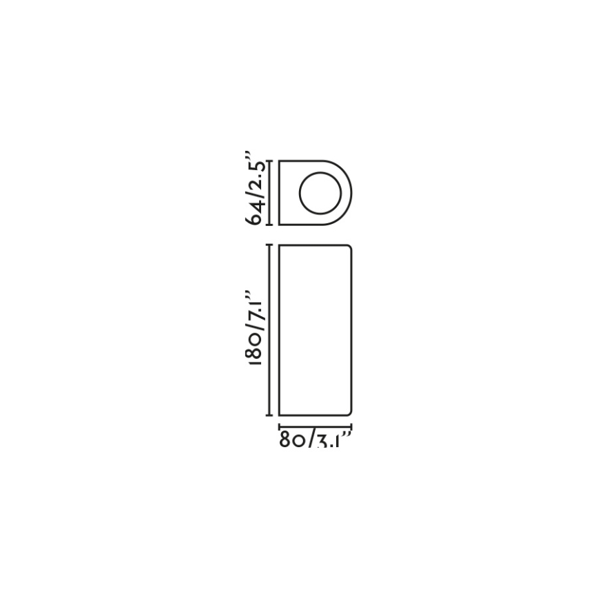 FARO 70329 - Välisseinavalgusti ESTELA 2xGU10/5W/230V IP65 pruun