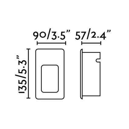 FARO 70396 - LED Ripplaevalgusti õue NASE-2 LED/3W/230V IP44