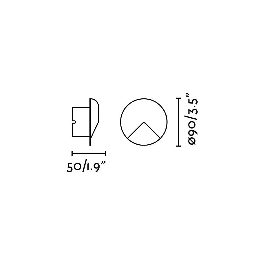 FARO 70397 - LED Seinavalgusti õue UVE LED/2W/230V IP44