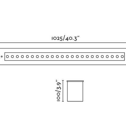 FARO 70448 - LED Süvistatav välivalgusti GRAVA LED/42W/24V IP67