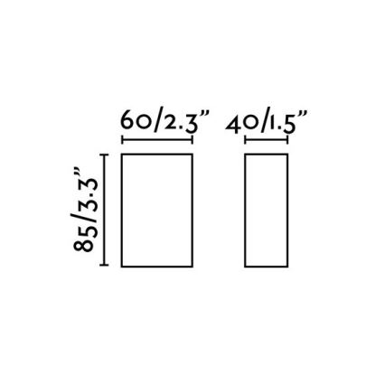 FARO 70566N - LED Väli seinavalgusti CANON LED/4W/230V IP44