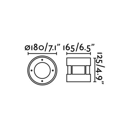 FARO 70589 - LED Väli sissesõidutee valgusti SURIA-12 LED/12W/230V IK08 IP67