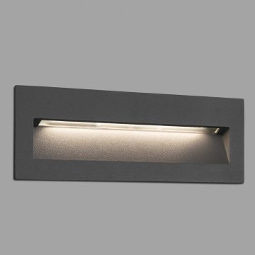 FARO 70638 - LED välis-süvistatav valgusti NAT LED/8W/230V IP65 must