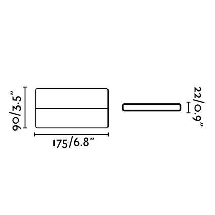 FARO 70646 - LED Seinavalgusti õue ADAY-2 LED/12W/230V IP54