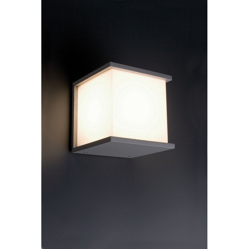 FARO 70689 - Seinavalgusti õue KUBICK 1xE27/60W/100-240V IP44
