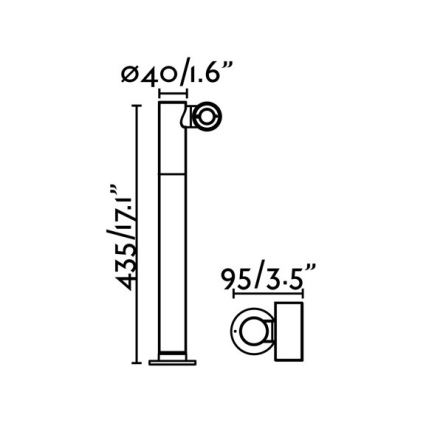 FARO 70783 - LED Välilamp SPY-2 LED/6W/230V IP65