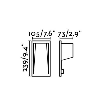 FARO 70833 - LED Väli süvistatav valgusti SOUN-2 LED/5W/230V IP65