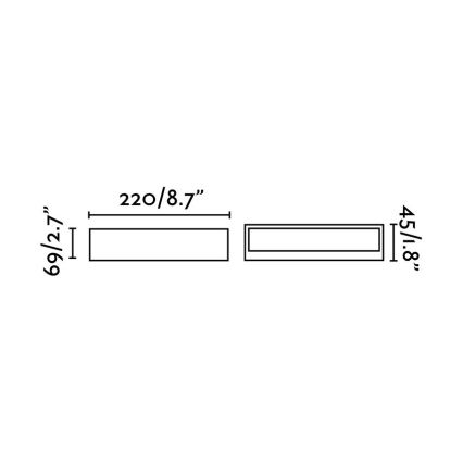 FARO 71052 - LED Seinavalgusti õue TOLUCA LED/16W/230V IP65