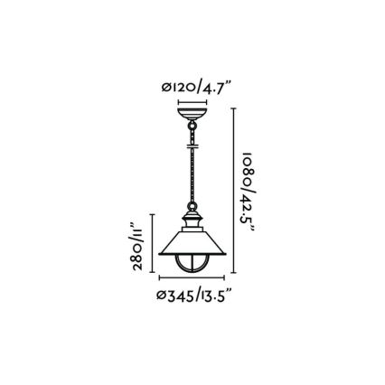 FARO 71139 - Väli rippvalgusti NAUTICA 1xE27/11W/230V