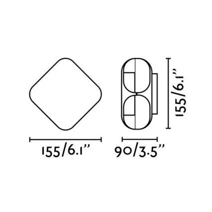 FARO 71212 - LED Väli seinavalgusti BU-OH LED/12W/230V IP65