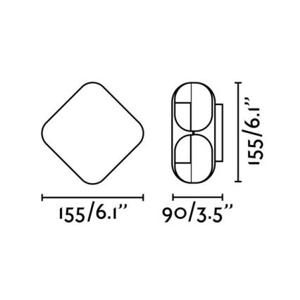 FARO 71212 - LED Väli seinavalgusti BU-OH LED/12W/230V IP65