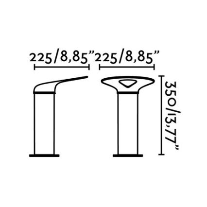 FaRO 71224 - LED välisvalgusti LOTUS LED/18W/230V IP65