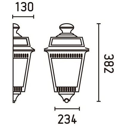 FARO 71424 - ARGOT välisseinavalgusti 1xE27/100W/230V IP44