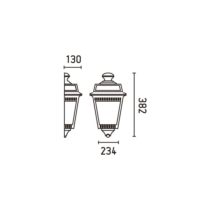 FARO 71424 - Väli seinavalgusti tARGOT 1xE27/100W/230V IP44