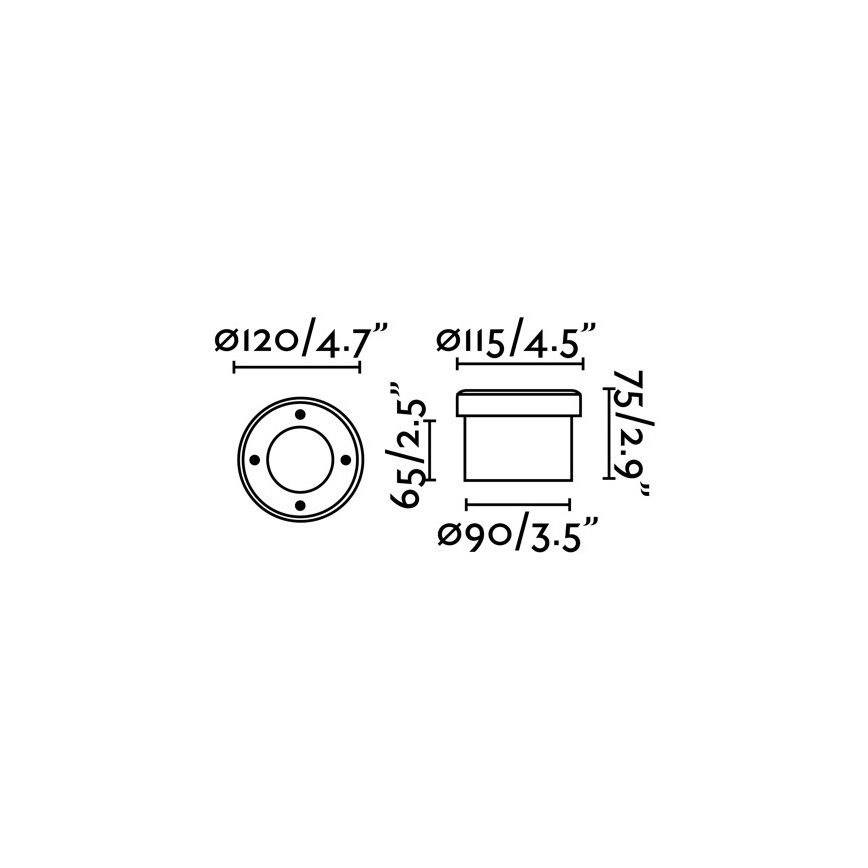 FARO 71495 - LED Väli sissesõidutee valgusti LIO 1xGX53/6W/230V IK08 IP67