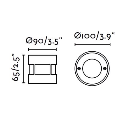 FARO 71498 - LED-õuevalgusti sissesõiduteele LED/3W/100-240V IP67