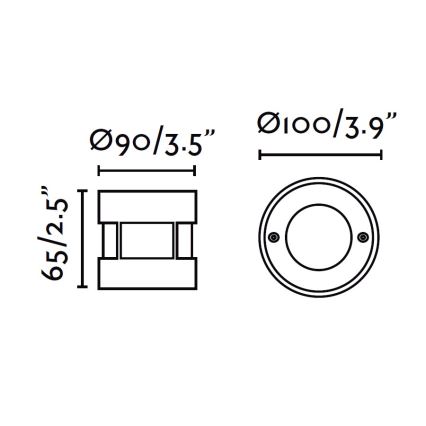 FARO 71498 - LED-õuevalgusti sissesõiduteele LED/3W/100-240V IP67