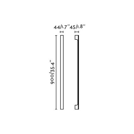 FARO 71803 - LED välisseinavalgusti LIME LED/10W/230V 2700/3000/4000K 90 cm CRI 90 IP65 must