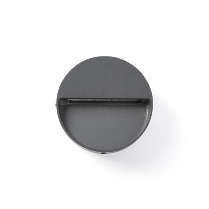 FARO 71960 - LED-trepi valgusti DUNE LED/3W/230V 2200/2700/3200/4000K IP65 antratsiitne ümmargune