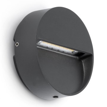 FARO 71960 - LED-trepi valgusti DUNE LED/3W/230V 2200/2700/3200/4000K IP65 antratsiitne ümmargune