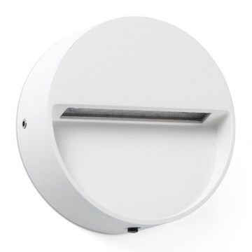 FARO 71961 - LED-trepi valgusti DUNE LED/3W/230V 2200/2700/3200/4000K IP65 valge ümmargune