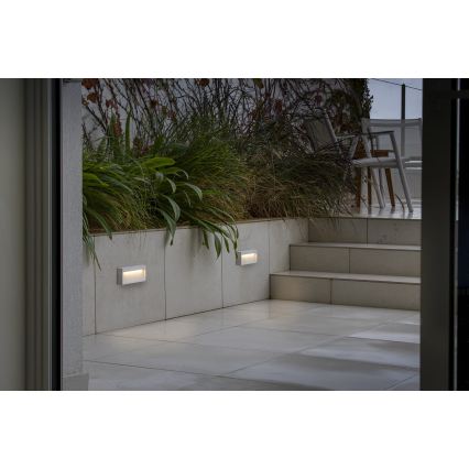 FARO 71967 - LED trepivalgusti DUNE LED/6W/230V 2200/2700/3200/4000K IP65 valge ristkülik