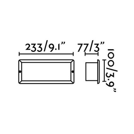 FARO 72092 - LED Välis-ripplaevalgusti STRIPE-2 LED/5W/230V IP54